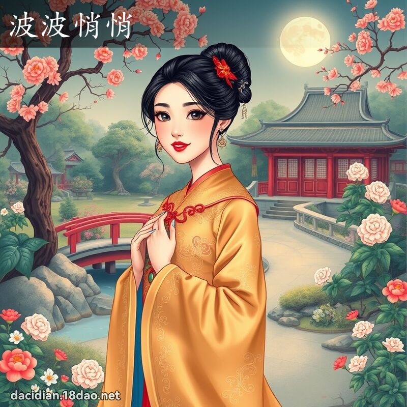 波波悄悄 - 国语大辞典配图