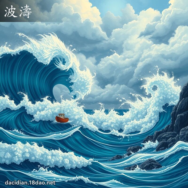 波濤 - 國語大辭典配圖