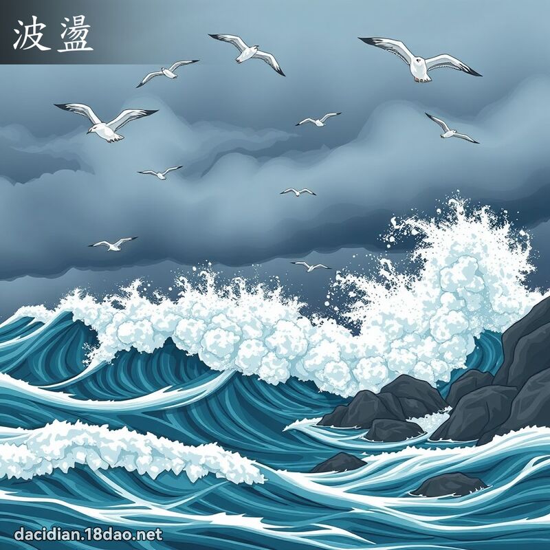 波盪 - 国语大辞典配图