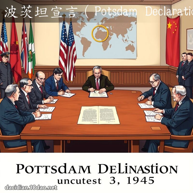 波茨坦宣言（Potsdam Declaration） - 国语大辞典配图
