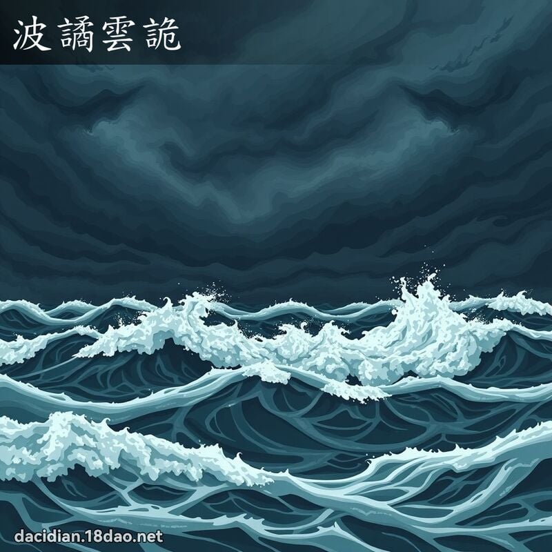 波譎云诡 - 国语大辞典配图