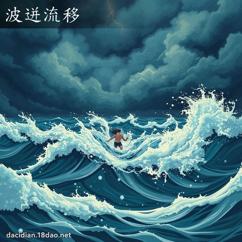 波迸流移 - 国语大辞典配图