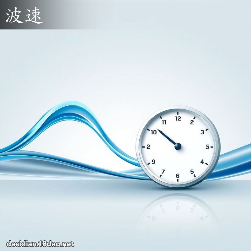 波速 - 國語大辭典配圖