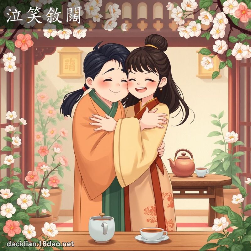 泣笑敘闊 - 國語大辭典配圖