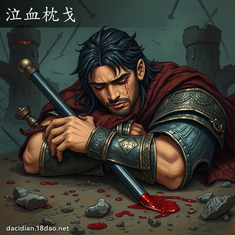 泣血枕戈 - 國語大辭典配圖