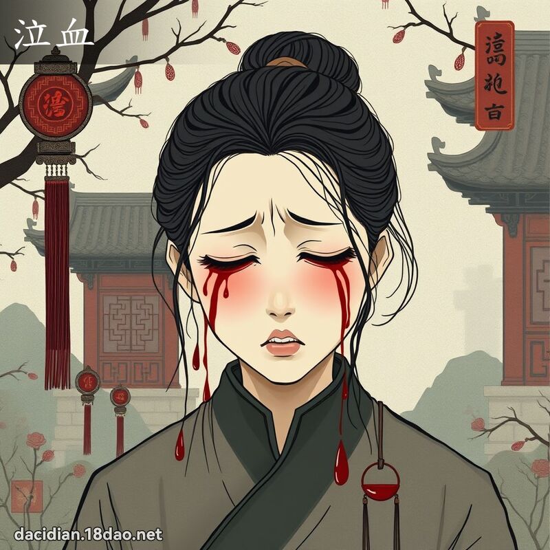泣血 - 國語大辭典配圖