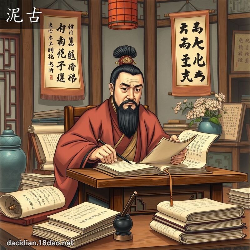 泥古 - 国语大辞典配图