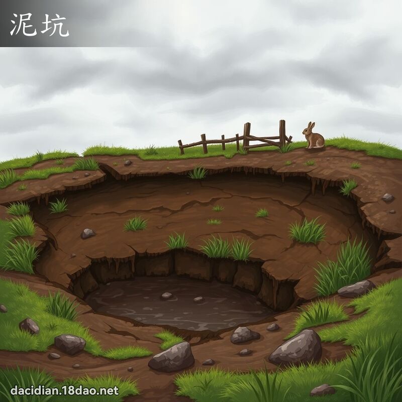 泥坑 - 國語大辭典配圖