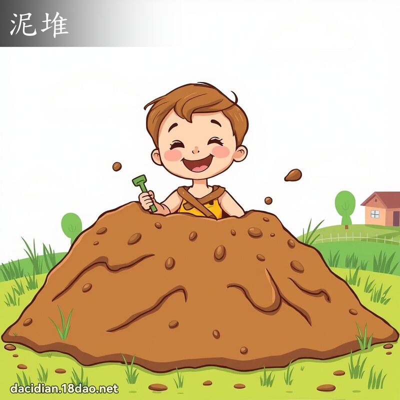 泥堆 - 国语大辞典配图