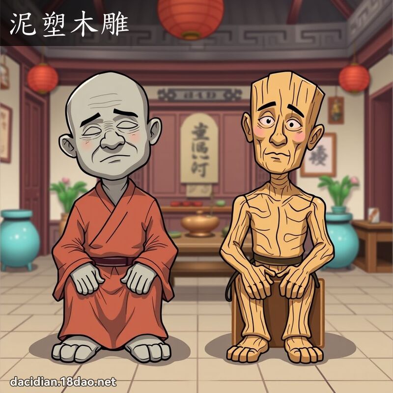 泥塑木雕 - 国语大辞典配图