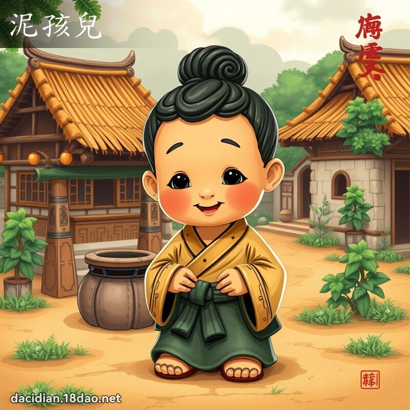 泥孩儿 - 国语大辞典配图