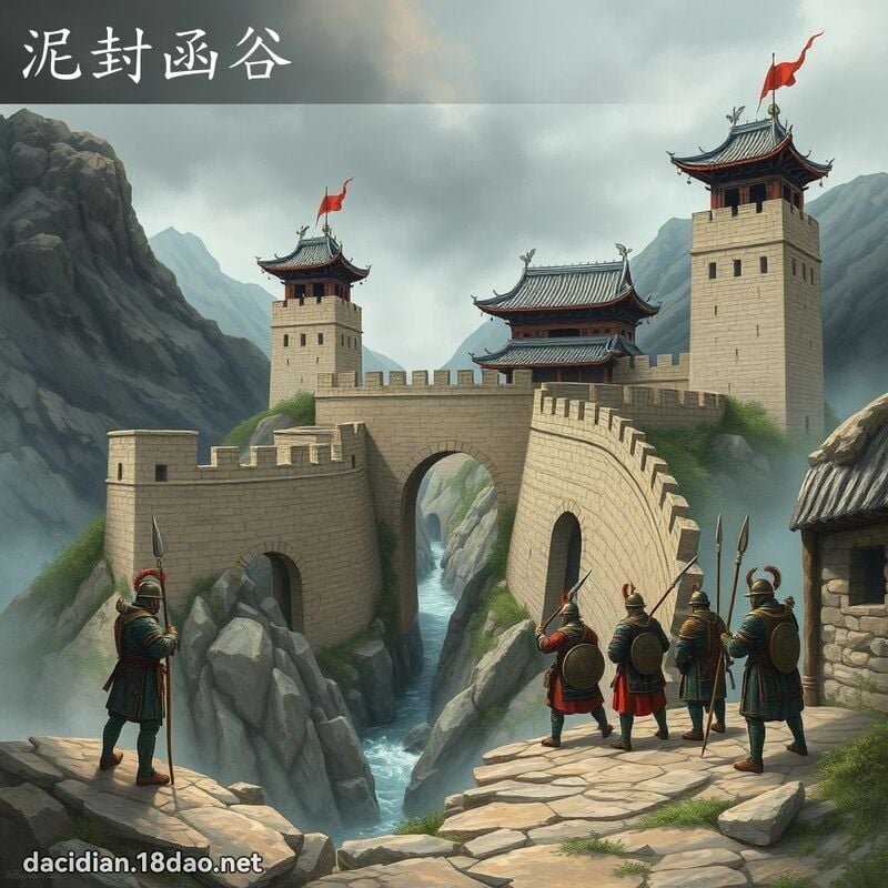 泥封函谷 - 國語大辭典配圖