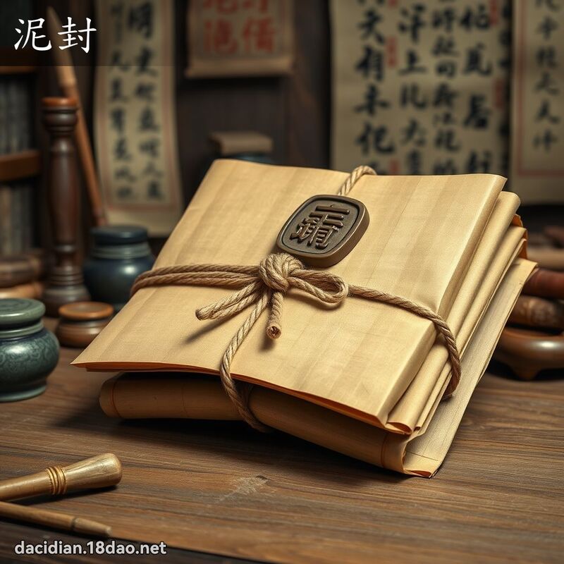 泥封 - 國語大辭典配圖