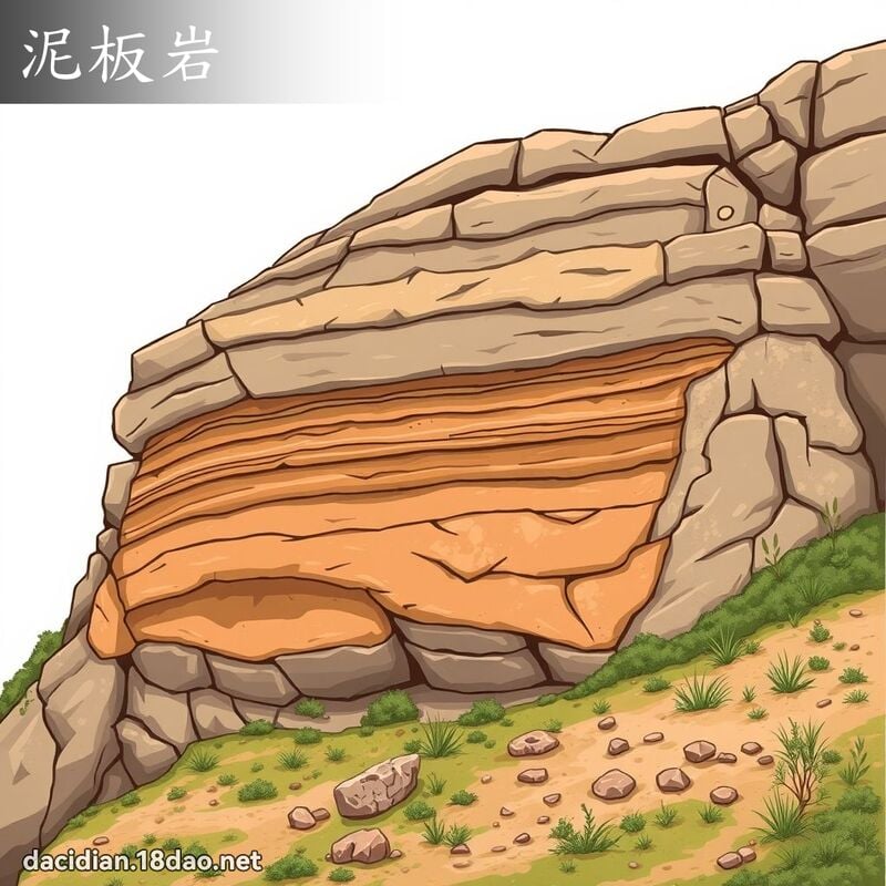 泥板岩 - 國語大辭典配圖