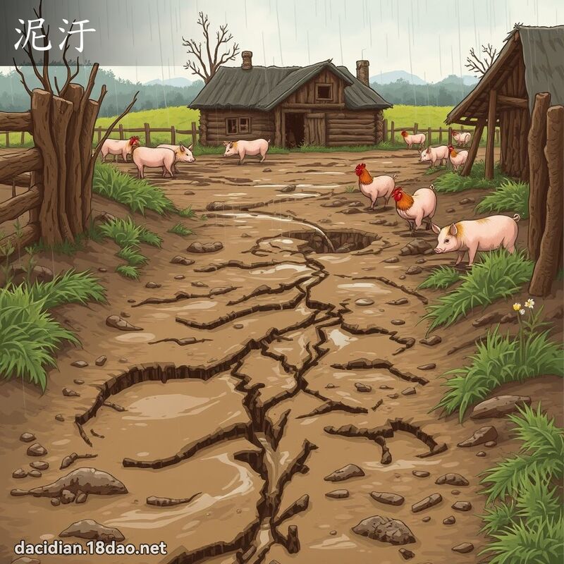 泥汙 - 國語大辭典配圖