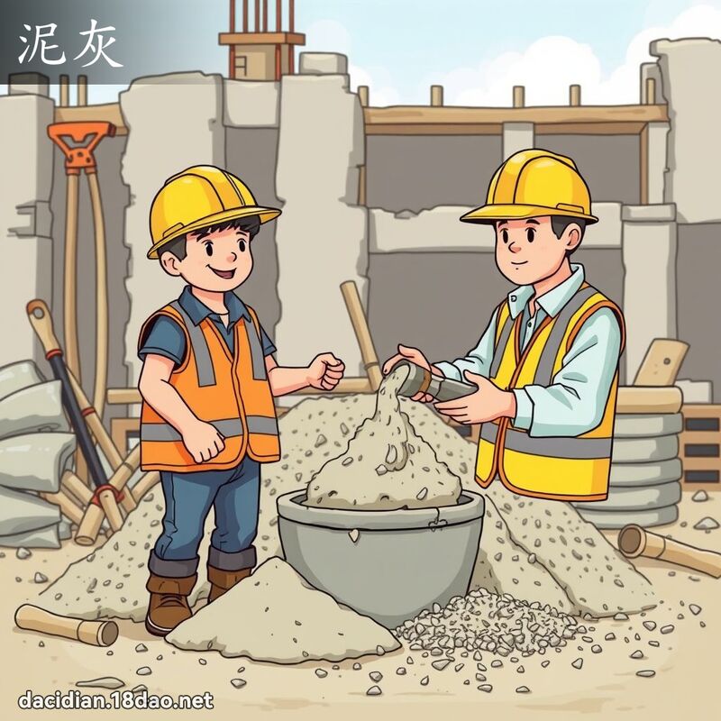 泥灰 - 國語大辭典配圖