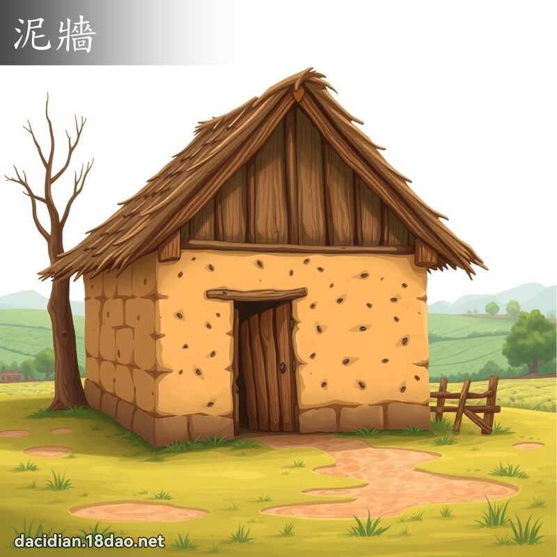 泥牆 - 國語大辭典配圖