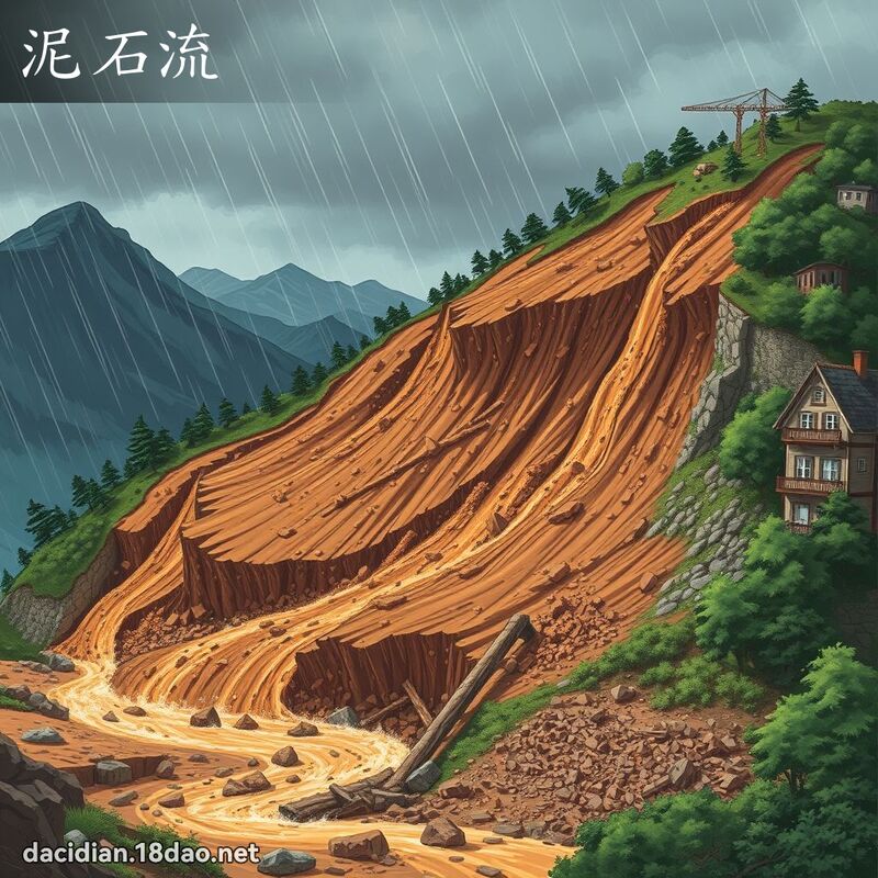 泥石流 - 国语大辞典配图