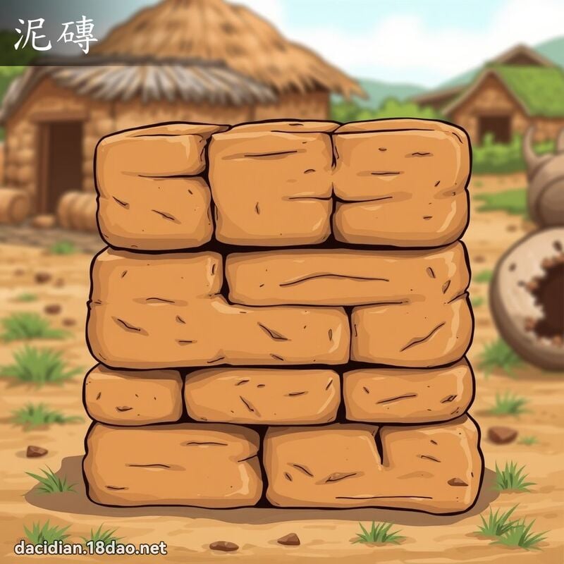 泥磚 - 國語大辭典配圖