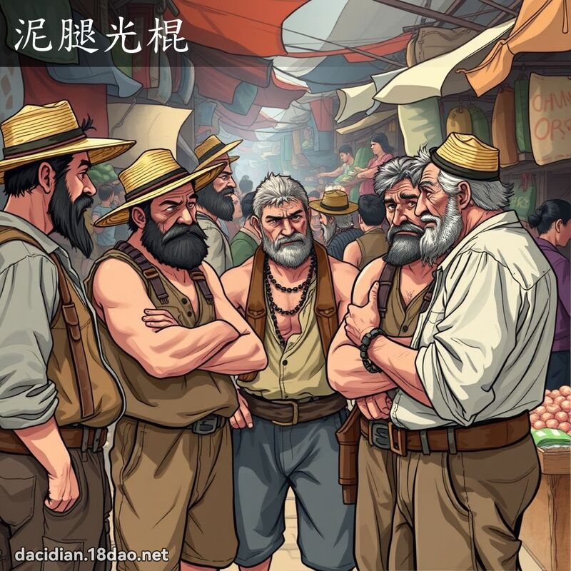 泥腿光棍 - 國語大辭典配圖