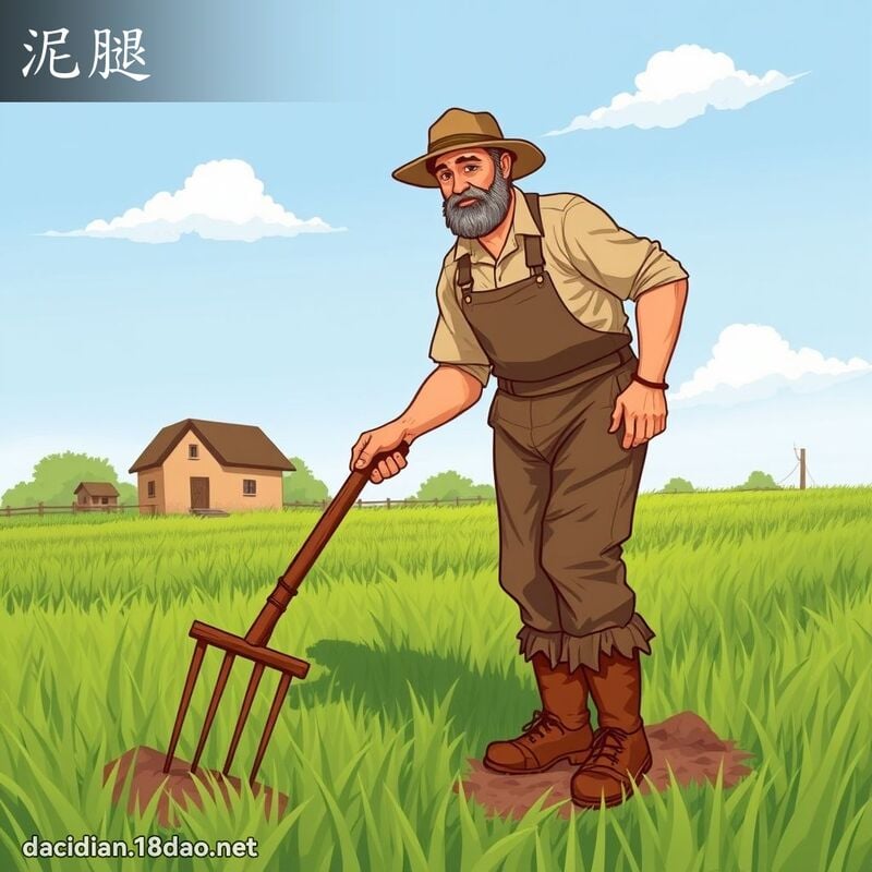 泥腿 - 國語大辭典配圖