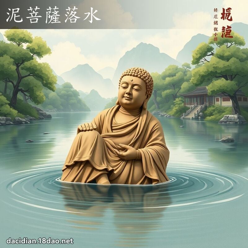 泥菩薩落水 - 國語大辭典配圖