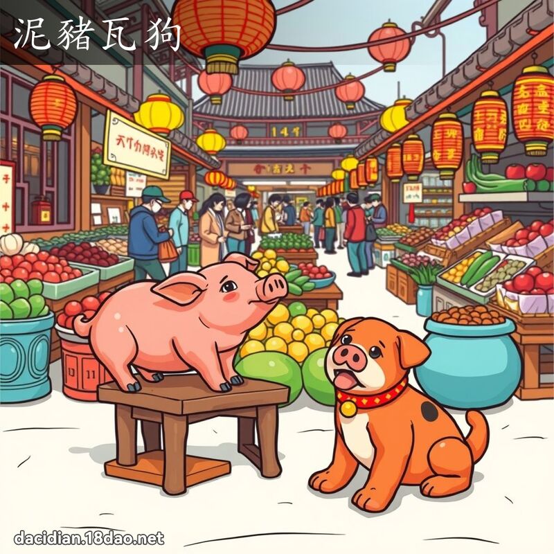 泥豬瓦狗 - 國語大辭典配圖