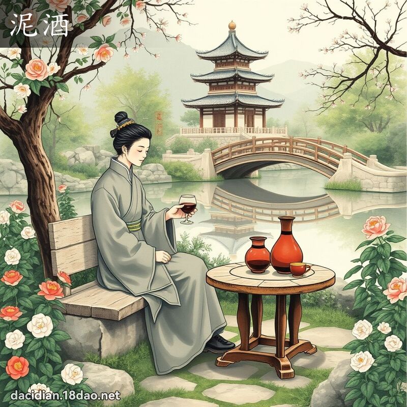 泥酒 - 国语大辞典配图