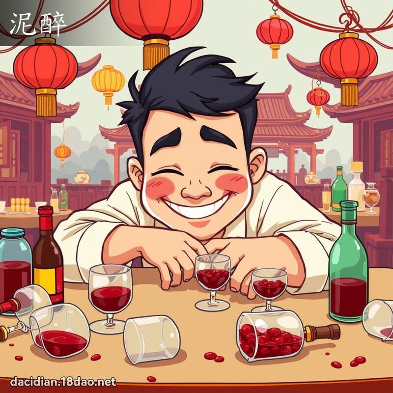 泥醉 - 国语大辞典配图