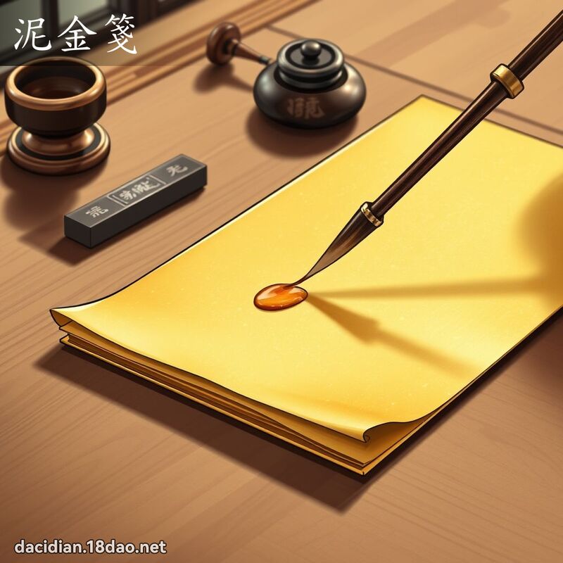 泥金笺 - 国语大辞典配图