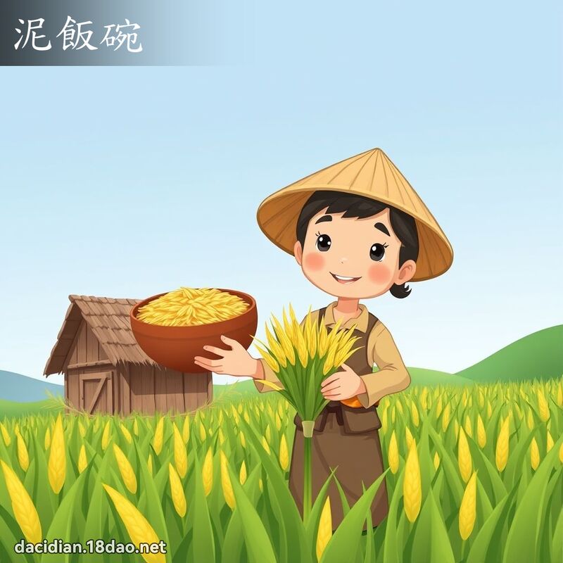 泥飯碗 - 國語大辭典配圖