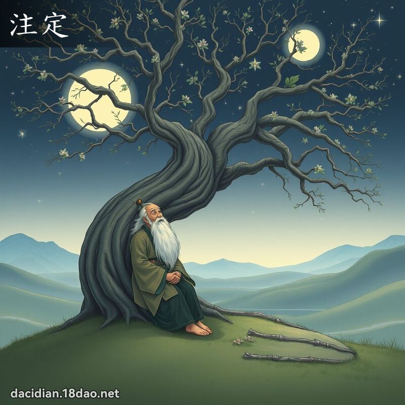 注定 - 國語大辭典配圖