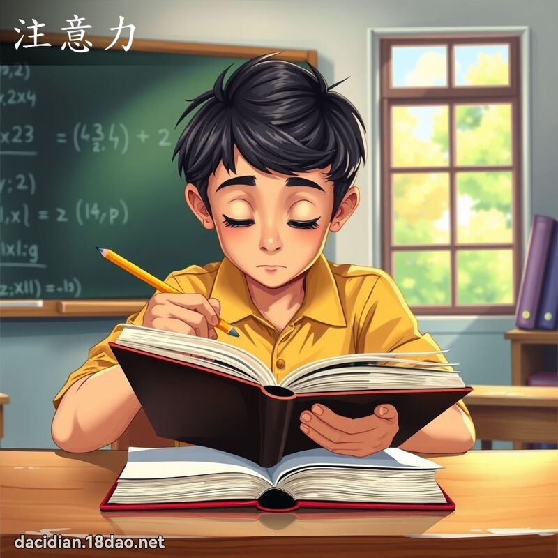 注意力 - 國語大辭典配圖
