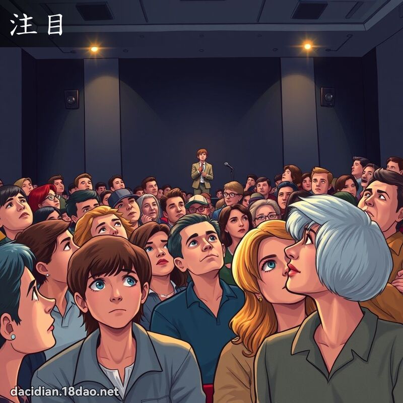 注目 - 国语大辞典配图