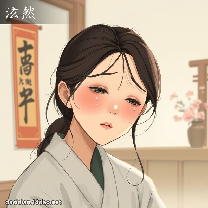 泫然 - 國語大辭典配圖