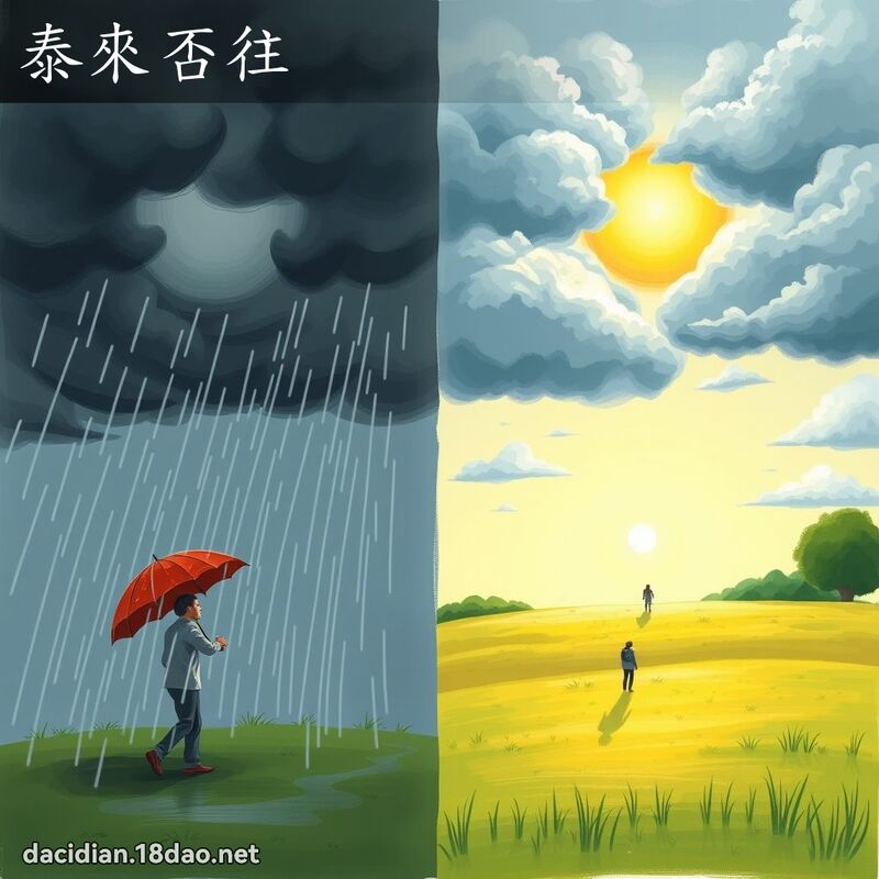 泰来否往 - 国语大辞典配图