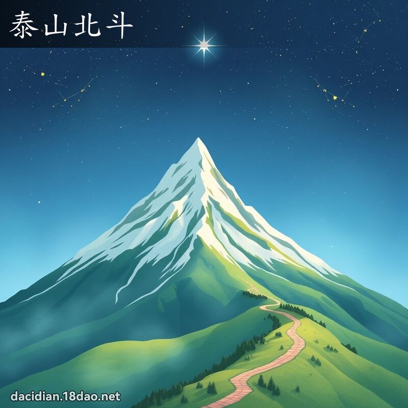 泰山北斗 - 國語大辭典配圖