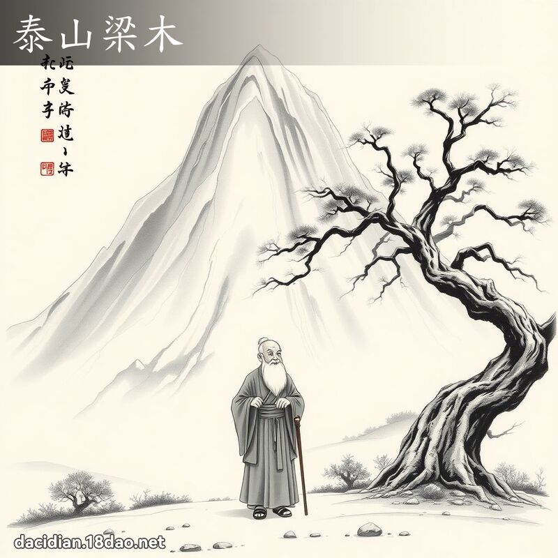泰山梁木 - 國語大辭典配圖