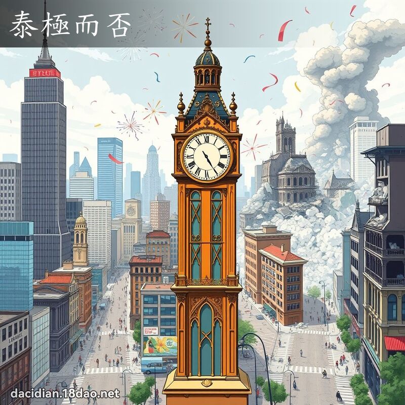 泰极而否 - 国语大辞典配图