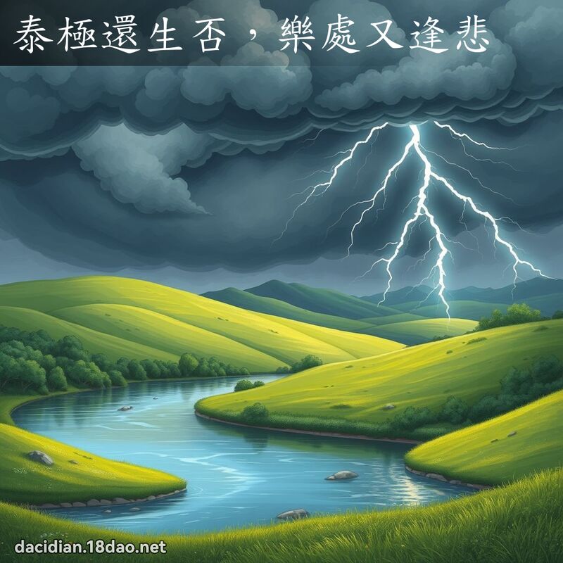 泰极还生否，乐处又逢悲 - 国语大辞典配图
