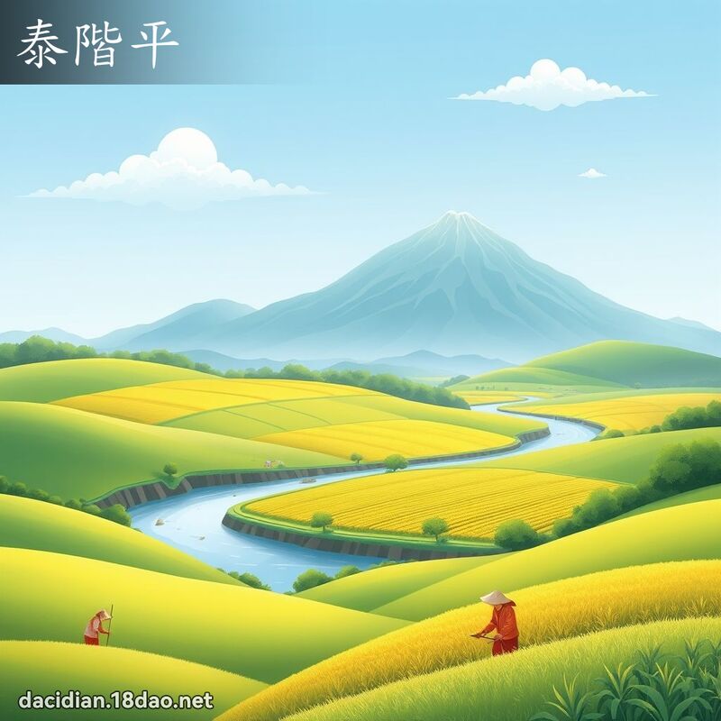 泰阶平 - 国语大辞典配图