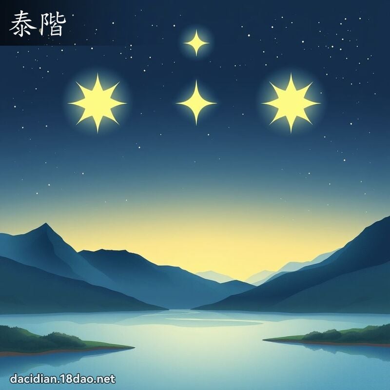 泰階 - 國語大辭典配圖