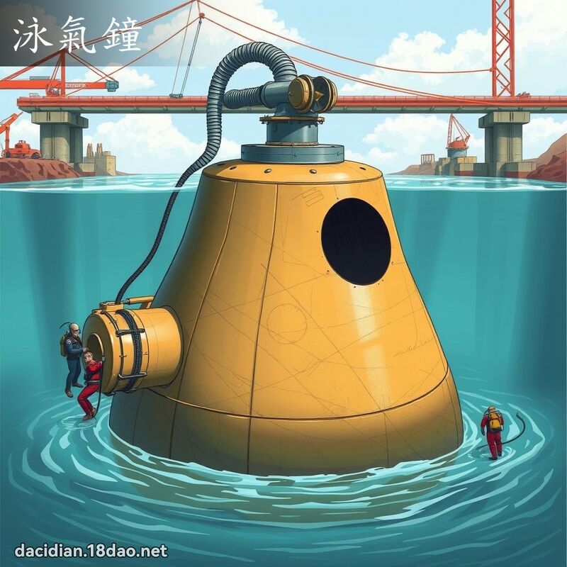泳氣鐘 - 國語大辭典配圖