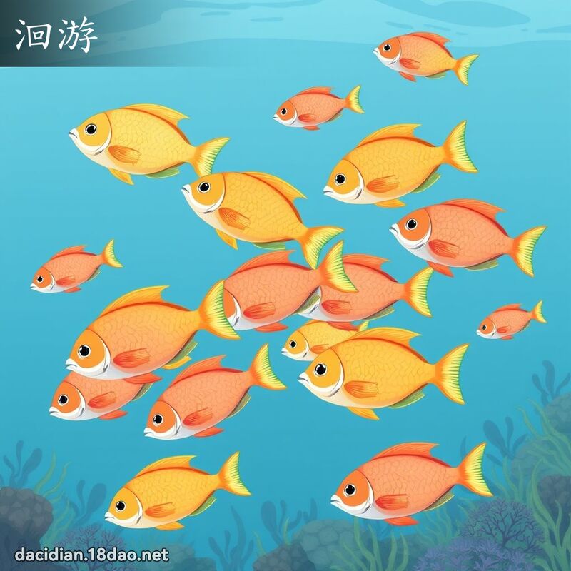 洄游 - 国语大辞典配图