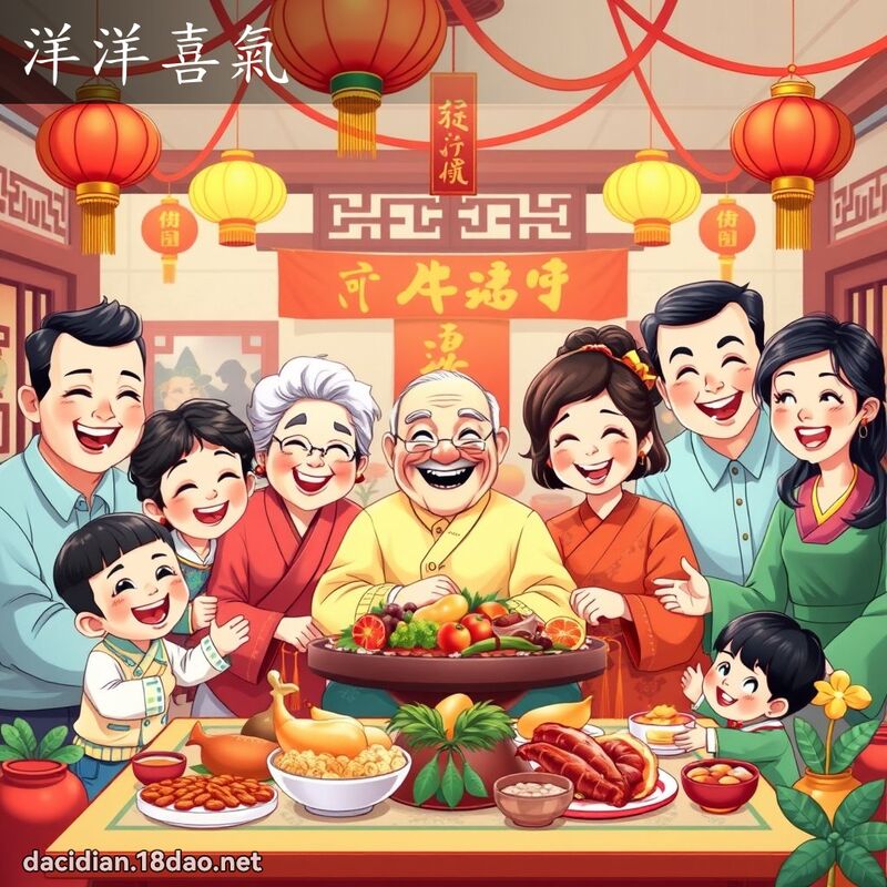 洋洋喜气 - 国语大辞典配图