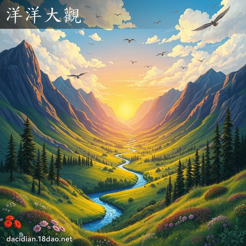 洋洋大观 - 国语大辞典配图