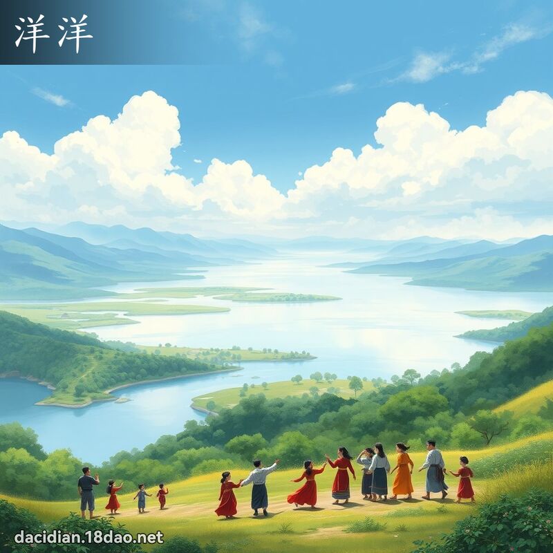 洋洋 - 國語大辭典配圖