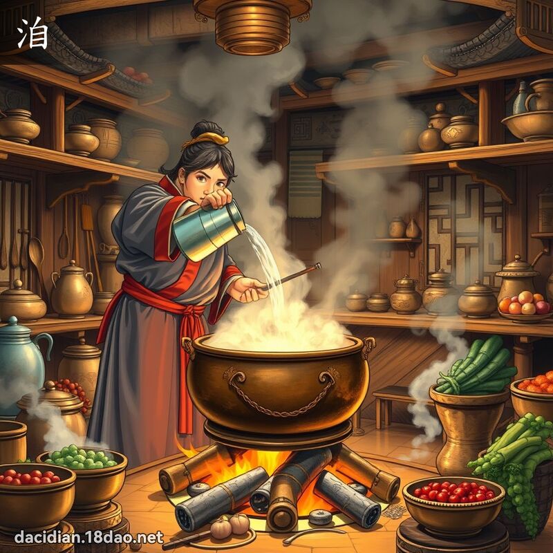 洎 - 國語大辭典配圖