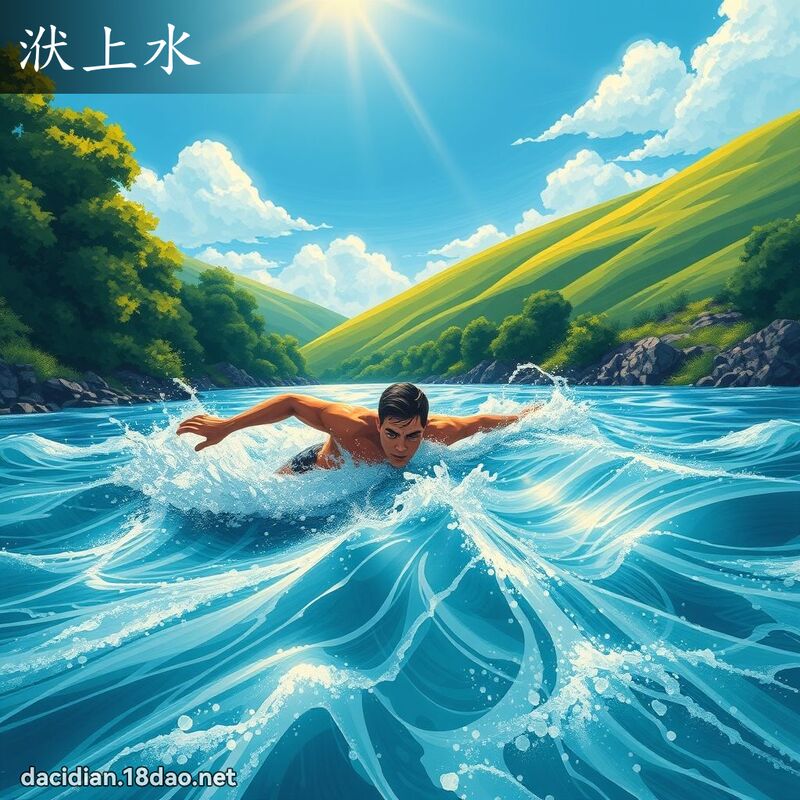 洑上水 - 国语大辞典配图