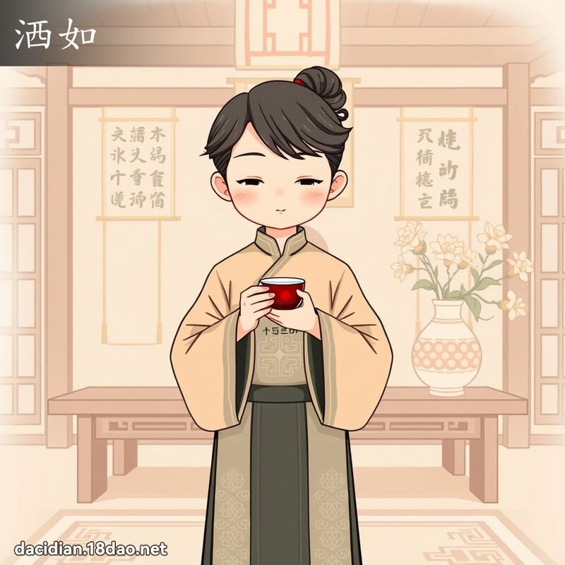 洒如 - 國語大辭典配圖